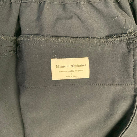 MANUAL ALPHABET Size S Navy Polyester Blend Athletic Dress Pants