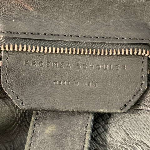 PROENZA SCHOULER PS1 Medium Black Leather Satchel Handbag