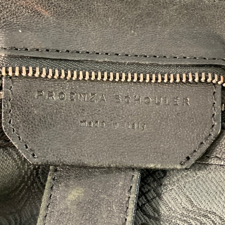 PROENZA SCHOULER PS1 Medium Black Leather Satchel Handbag