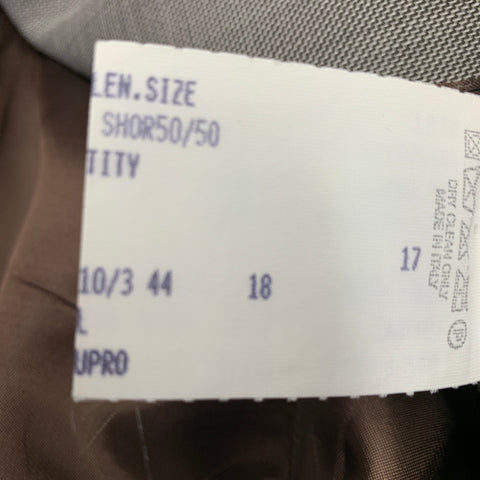 JOHN VARVATOS Size 40 Grey Woven Wool Notch Lapel Suit