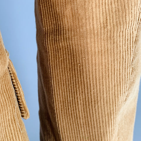 BAND OF OUTSIDERS Size S Tan Corduroy Cotton Notch Lapel Suit