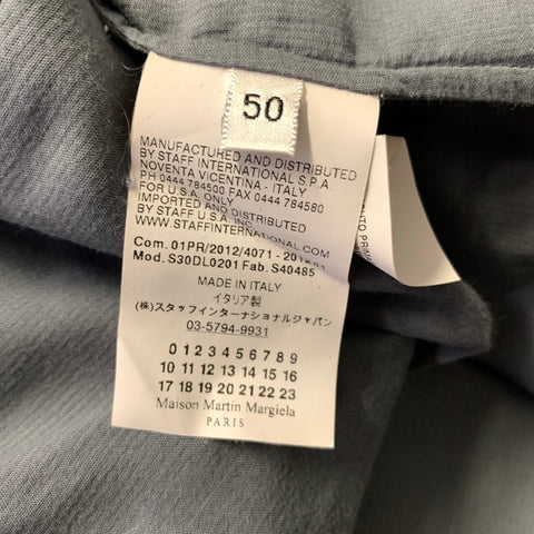 MAISON MARTIN MARGIELA Size M Grey Cotton Blend Long Sleeve Shirt