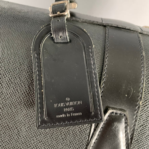 LOUIS VUITTON Taiga Portable Gibeciere Ardoise Green Black Two Tone Nylon Leather Travel Suitcase Bag