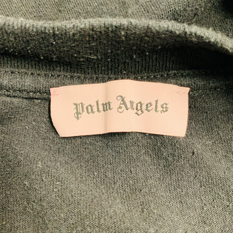 PALM ANGELS Size XL Black Patches Cotton Crew Neck T-shirt