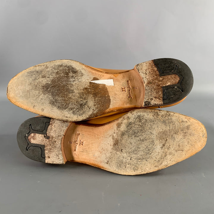JOHN LOBB Size 9 Tan Leather Penny Loafers