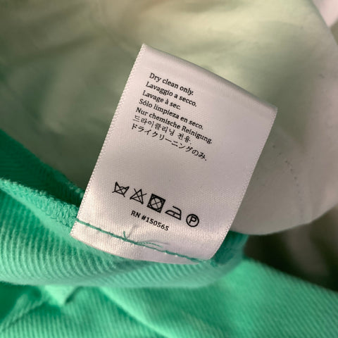 SIES MARJAN Size 36 Green Mint Twill Cotton Velvet Straight Casual Pants