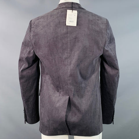 THEORY Size 40 Regular Morton Grey Charcoal Corduroy Cotton Blend Sport Coat