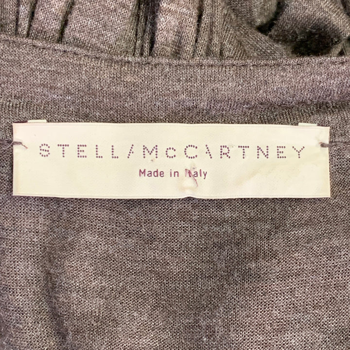STELLA McCARTNEY Size M Brown Viscose Pleated Dress