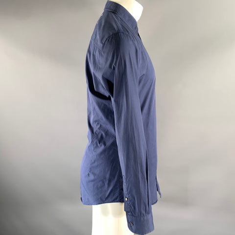 MAISON MARGIELA Size M Navy Cotton Button Down Long Sleeve Shirt