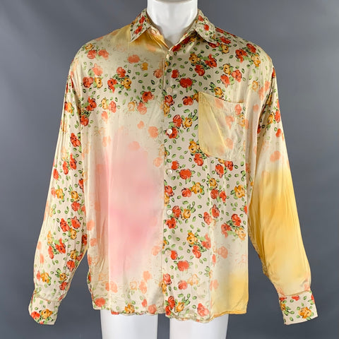 MARNI Taille M Chemise à manches longues florale usée