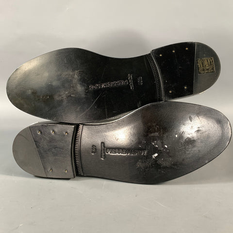 PIERRE HARDY Size 7.5 Silver Metallic Leather Slip On Loafers
