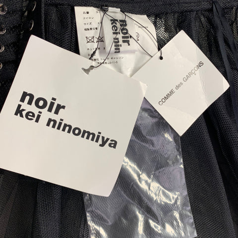 NOIR KEI NINOMIYA FW22 Size XS Black Polyamide Corset Skirt