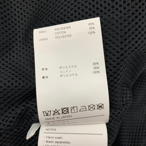 WTAPS Size M Black Polyester Cotton Zip Jacket