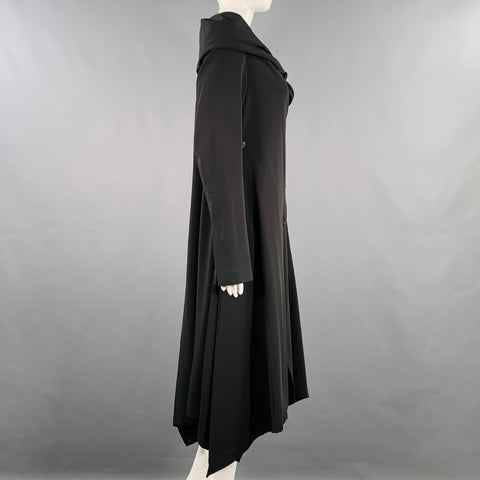 ELM DESIGN Size S Black Polyester Asymmetrical Coat