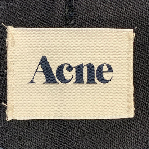 ACNE STUDIOS PE12 Taille 34 Veste Sport en Viscose Lin Coton Noir