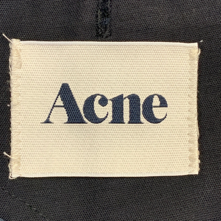 ACNE STUDIOS SS12 Size 34 Black Viscose Linen Cotton Sport Coat
