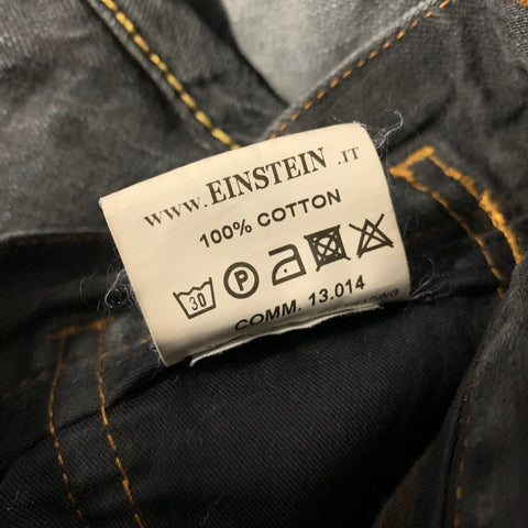 ANDREW MACKENZIE Size 31 Dark Grey Contrast Stitch Cotton Barrel Jeans