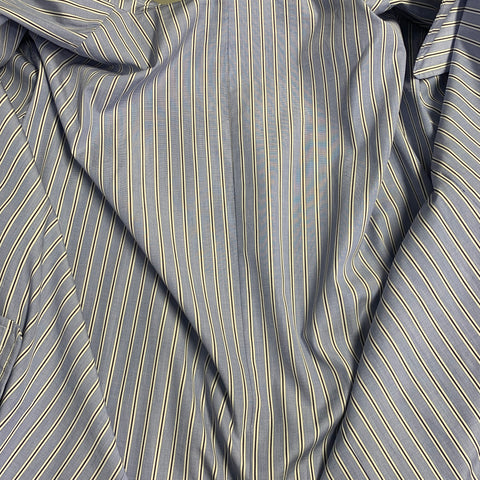 SACAI Size 44 Regular Light Blue White Stripe Cotton Sport Coat
