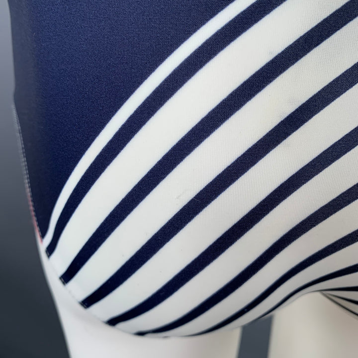 CHARLIE Size S Navy White Red Stripe Nylon Blend Speedo