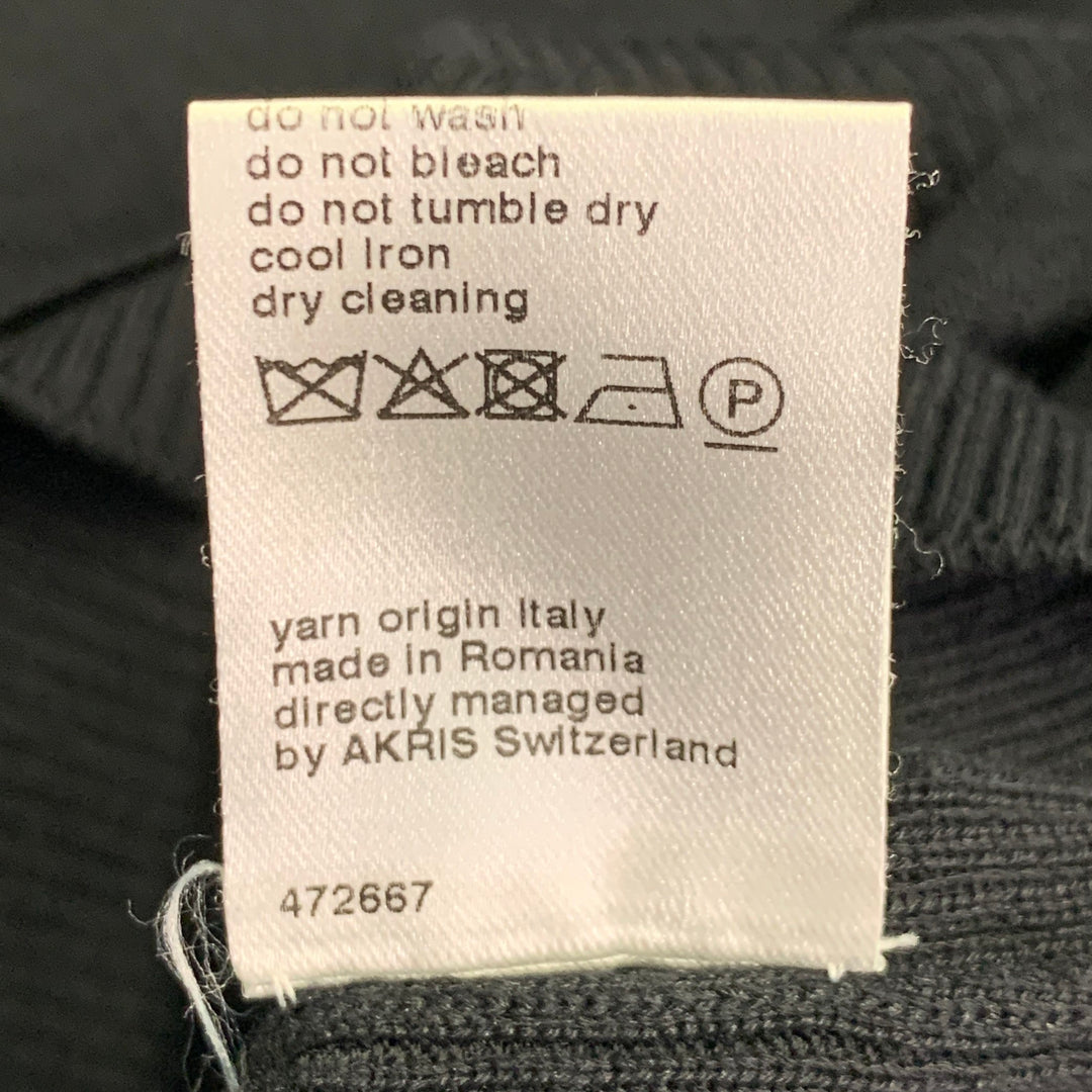 AKRIS Size L Black Silk Cotton Layered Tank Casual Top