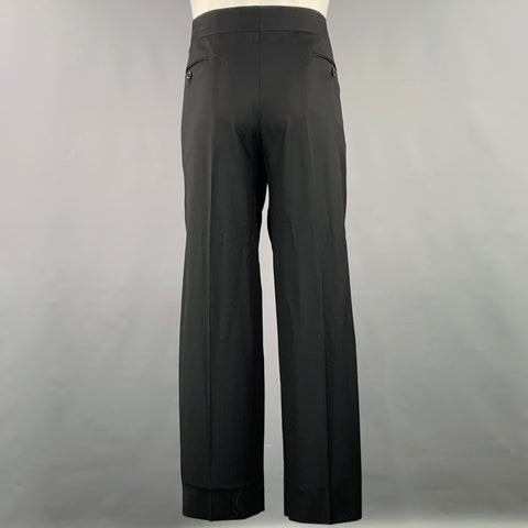 ARMANI COLLEZIONI Size 40 Black Wool Shawl Collar Tuxedo