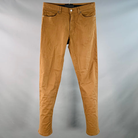 ERMENEGILDO ZEGNA Size 30 Brown Cotton Blend Jean Cut Casual Pants