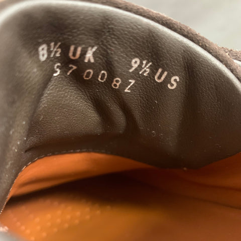ZEGNA Size 9.5 Brown Solid Suede Slip On Sneakers