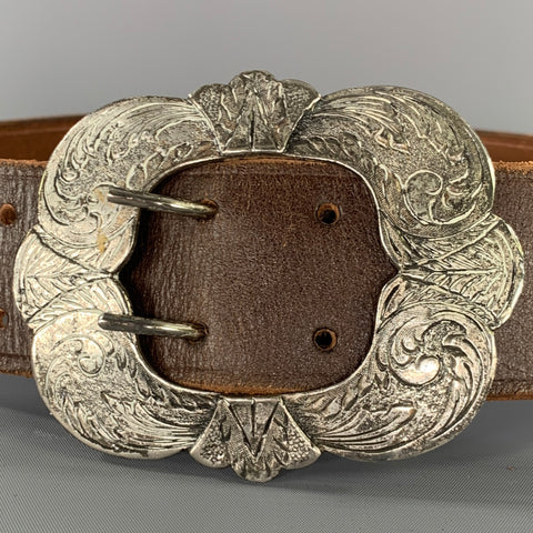 RALPH LAUREN Size M Brown 40815328 OSG Leather Belt