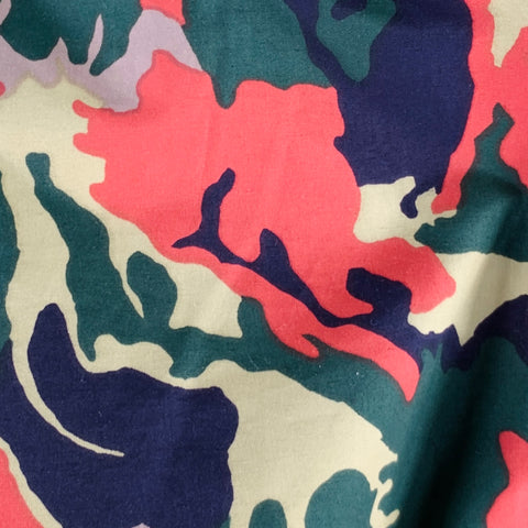 KAPITAL Size M -Easy Beach Go- Multi Color Camo Polyester Casual Pants