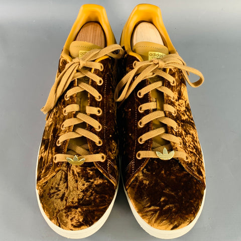 ADIDAS Limited Edition Size 12 Copper Velvet Low Top Lace- Up Sneakers