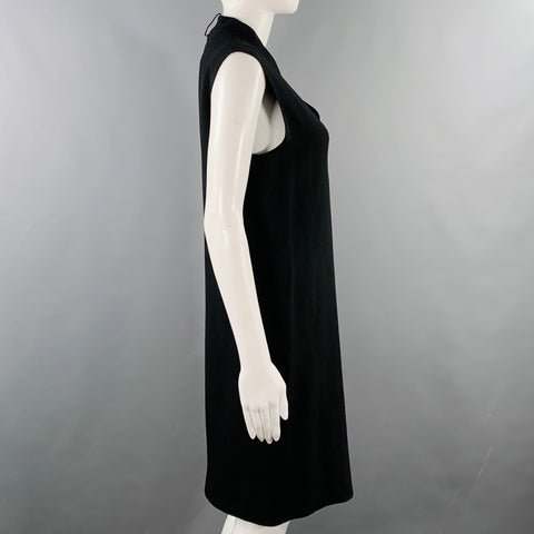 Robe fourreau LANVIN taille 4 en mélange d'acétate noir