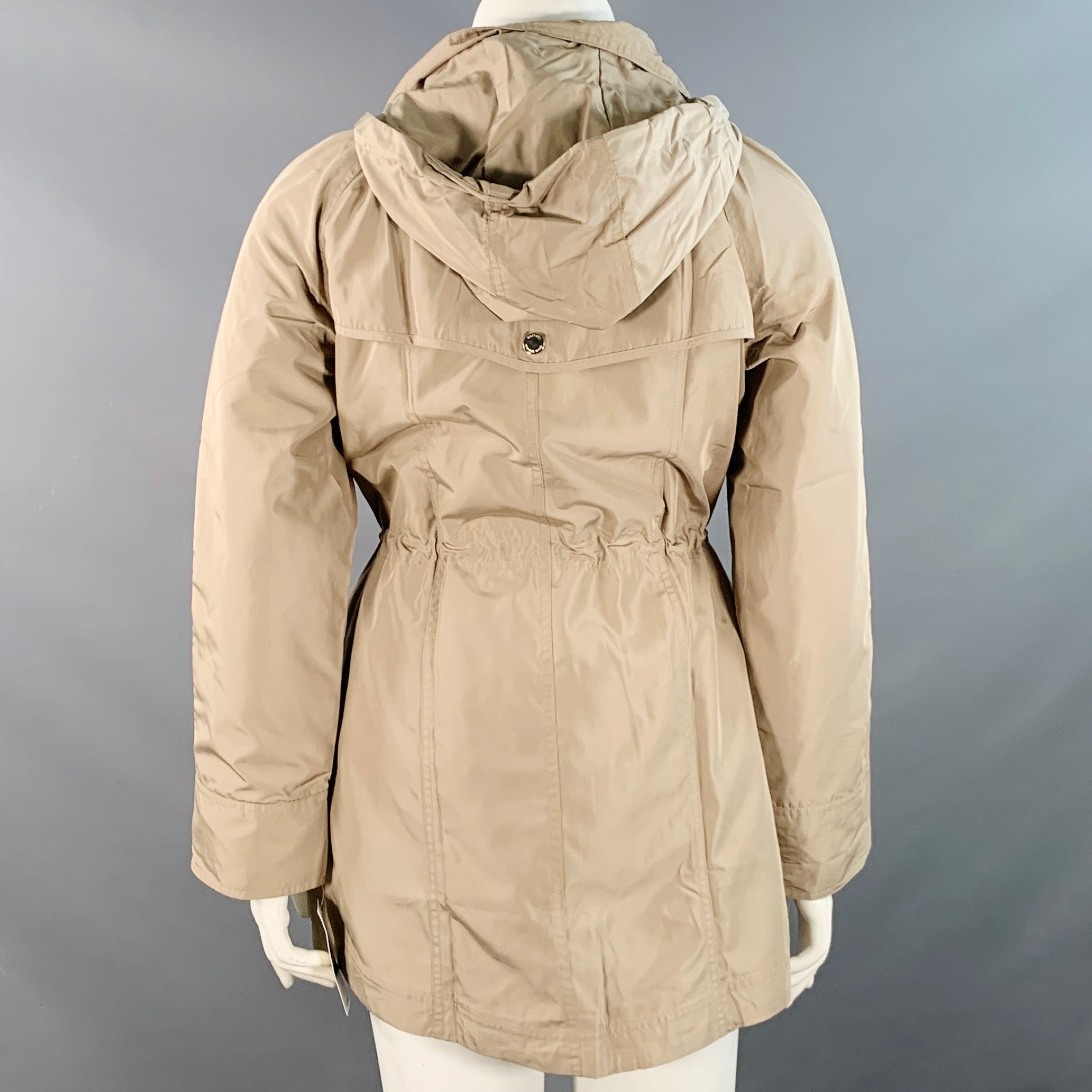 MICHAEL by MICHAEL KORS Size L Beige Polyester Hooded Jacket – Sui