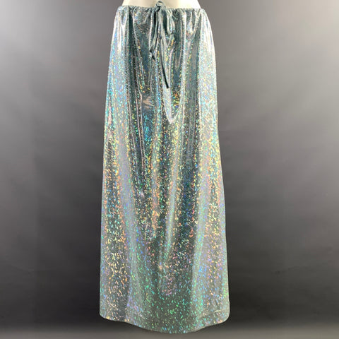 SAKS POTTS Size S Silver Blue Polyamide Elastane Metallic A-Line Outfits & Sets
