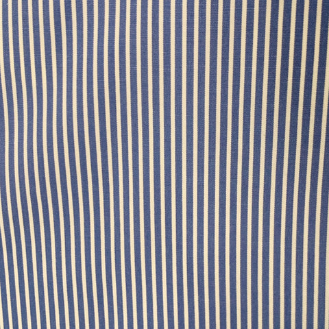 SID MASHBURN Size L Blue White Stripe Cotton One Pocket Long Sleeve Shirt