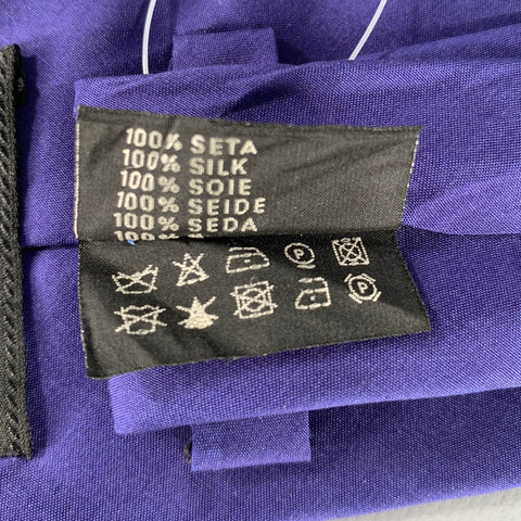 PRADA Purple Blue Silk Tie