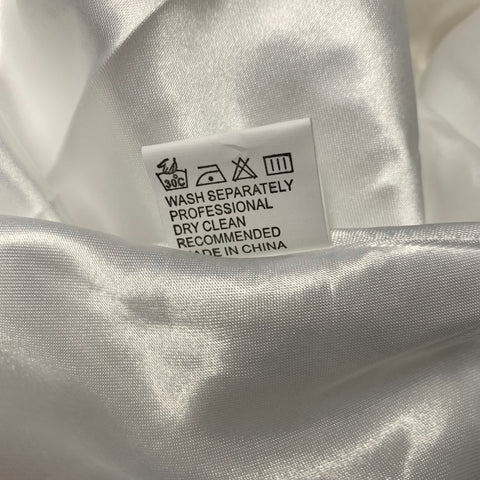 PORTIA & SCARLETT Size M White Polyester Spandex Ruffled Maxi Skirt