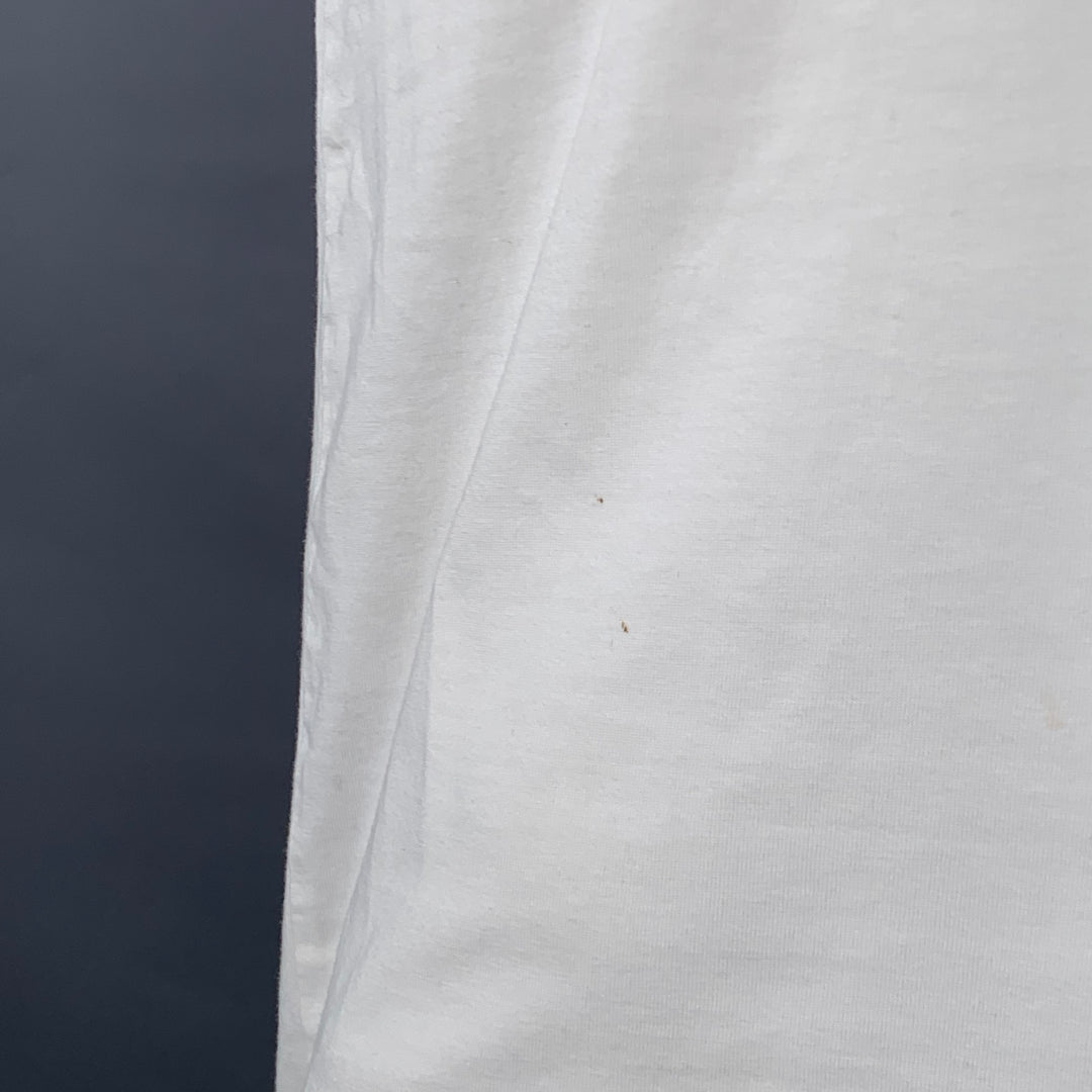 PAUL SMITH Size L White Multi Color Skulls Cotton Crew Neck T-shirt