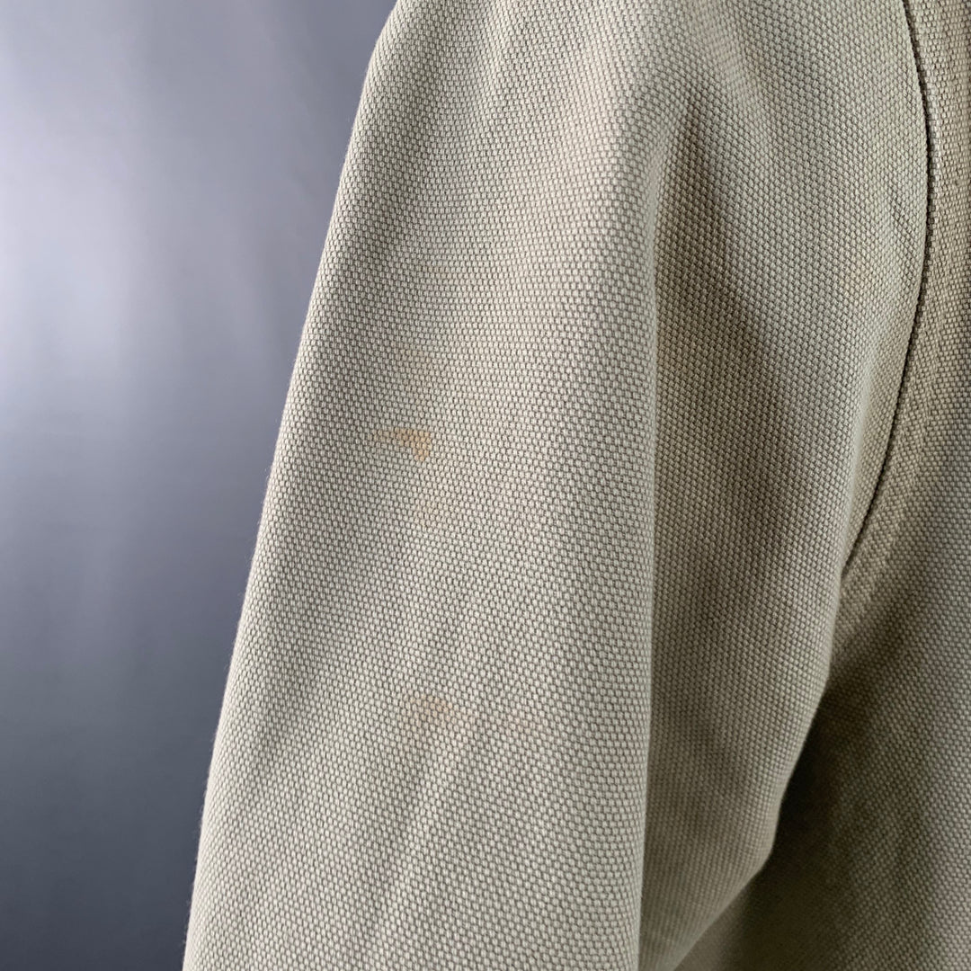 EMILE LAFAURIE Size XXL Braque Grey Cotton Chore Coat