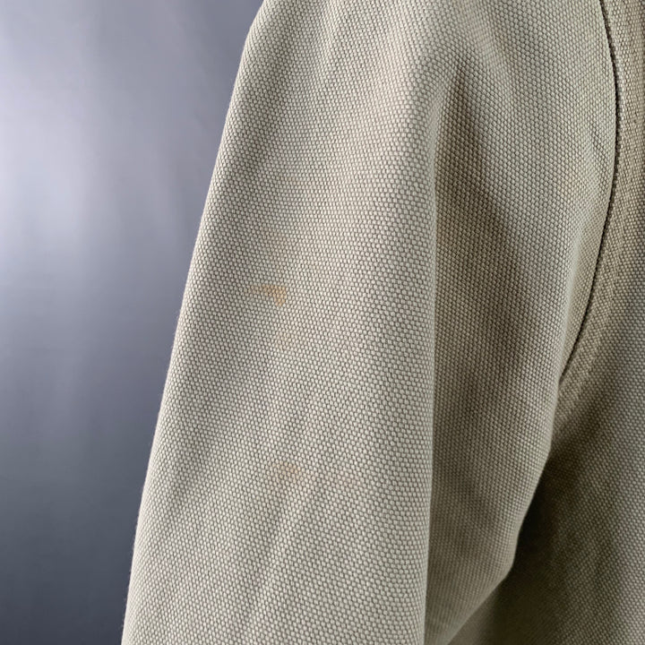 EMILE LAFAURIE Size XXL Braque Grey Cotton Chore Coat