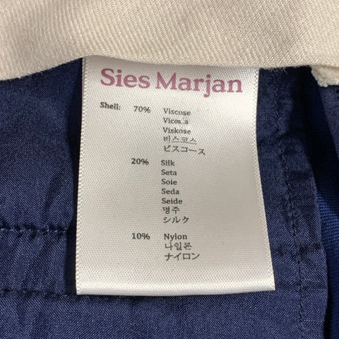 SIES MARJAN Size 6 Navy Blue Corduroy Straight Zip Fly Dress Pants