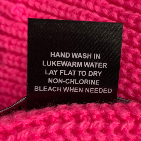 MARCUS ADLER Size One Size Pink Fuchsia Knitted Acrylic Hats