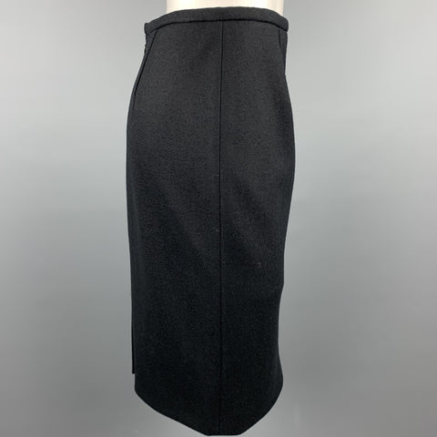 BARBARA TFANK Size 4 Black Pencil Skirt