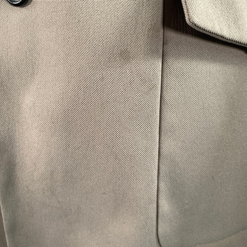 PRADA Size L Green Olive Solid Belted Coat