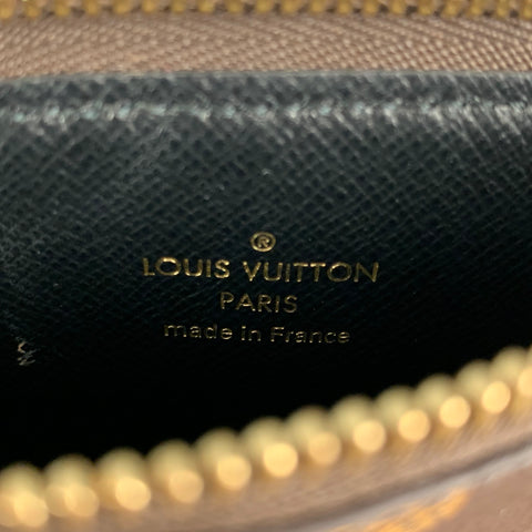 LOUIS VUITTON Brown Beige Monogram Coated Canvas Handbag