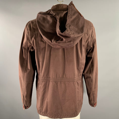 MARC JACOBS Size XL Brown Cotton Utility Jacket