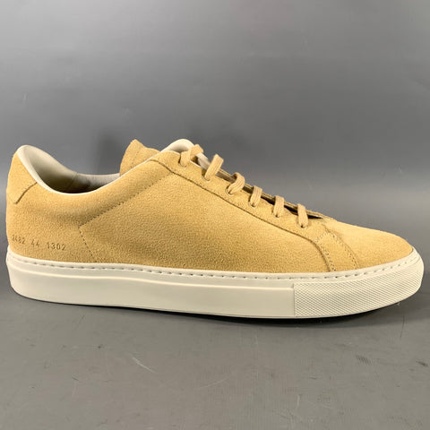 COMMON PROJECTS Size 11 Camel 2482 44 1302 Suede Lace Up Sneakers