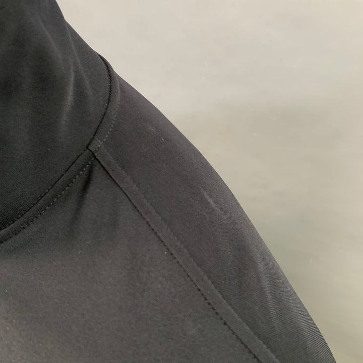 PRADA Size XXL Navy Nylon Blend One Pocket 1/4 Zip Pullover