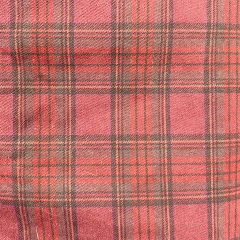 DEPARTMENT FIVE Size 35 Burgundy Black Plaid Cotton Casual Pants