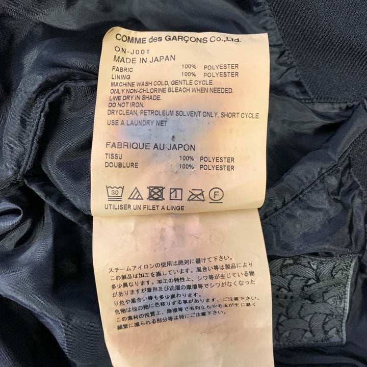 COMME des GARCONS Size L Black Polyester Oversized Jacket