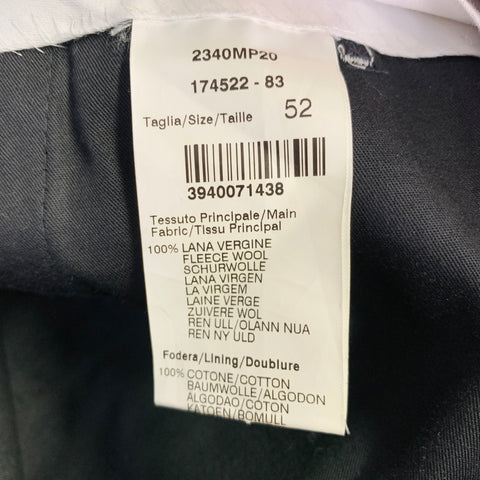 MSGM Size 36 Multi Color Plaid Virgin Wool Tapered Flat Front Dress Pants